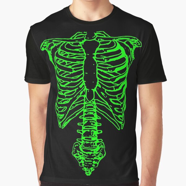Spinal Tap: Nigel's Green Skeleton Graphic T-Shirt