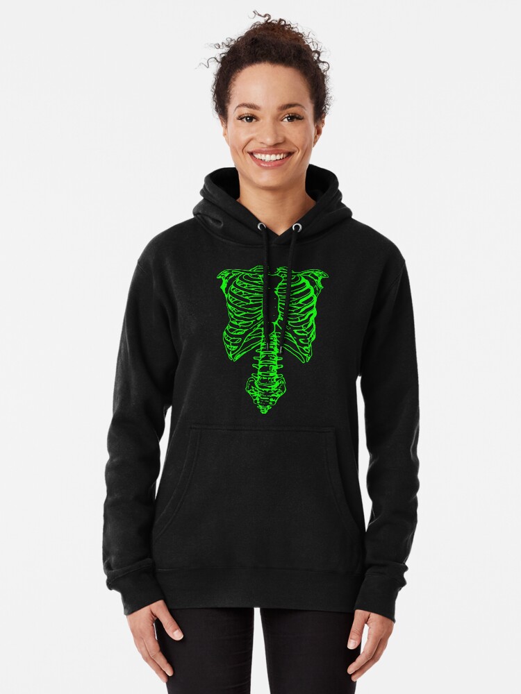 Green 2024 skeleton hoodie