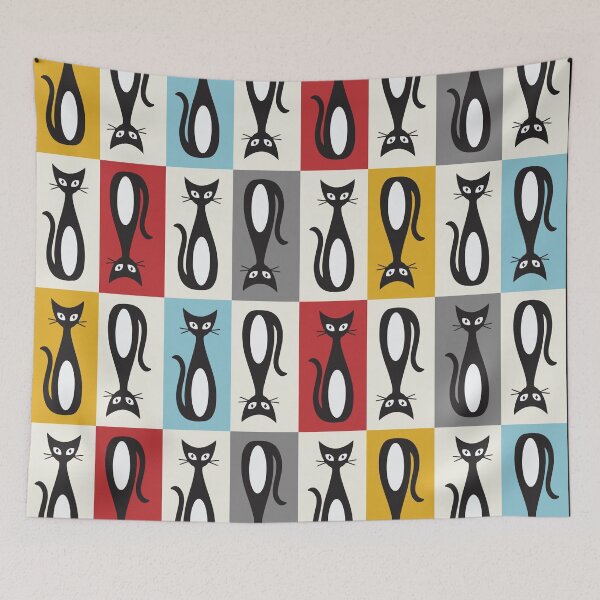 Item preview, Retro Cats designed and sold by pugmom4.