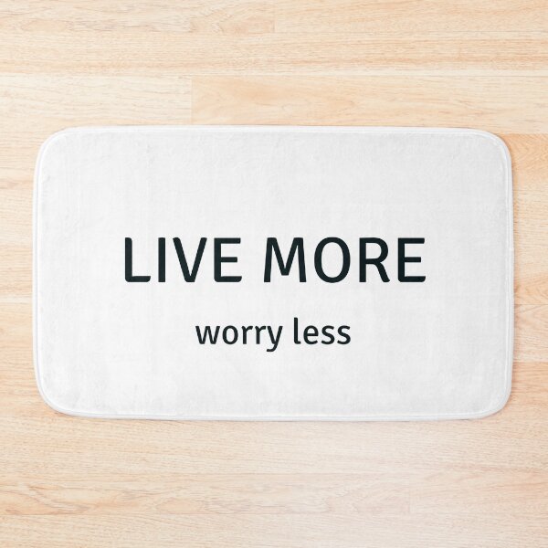 Item preview, Live More Worry Less - Inspiration and Motivational Quote designed and sold by Inspirationmotivation.