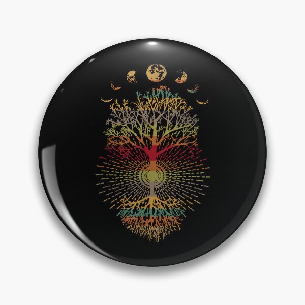 Item preview, Phases of the Moon Retro 60's 70's Vibe Tree of Life designed and sold by shannange.