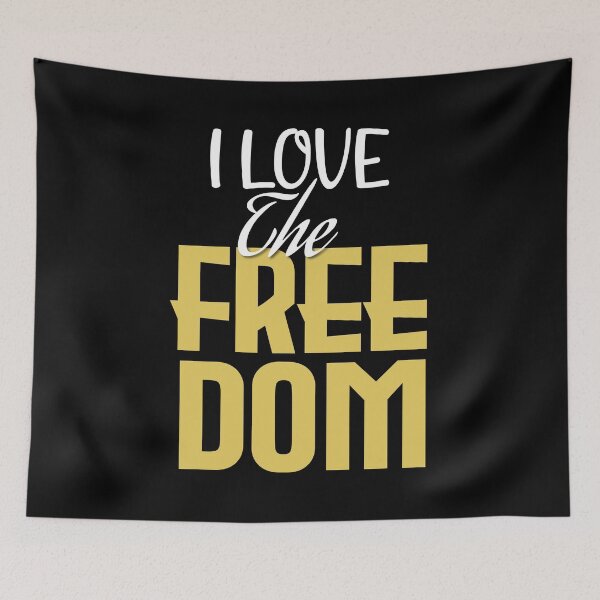 Item preview, i Love the freedom designed and sold by vidyaroul.