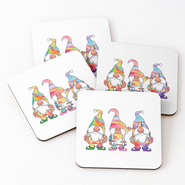 Item preview, Three Hippie Gnomes Tie Dye Retro Vintage Hat Peace Gnome designed and sold by shannange.