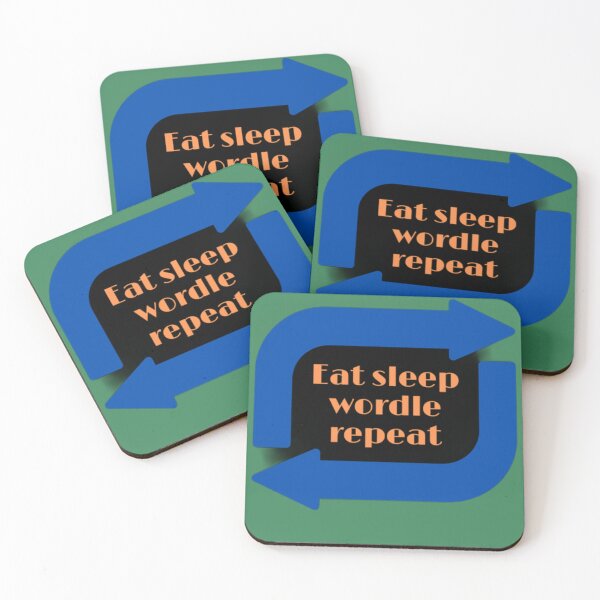 Item preview, Eat sleep wordle repeat designed and sold by NexaMind Studio.