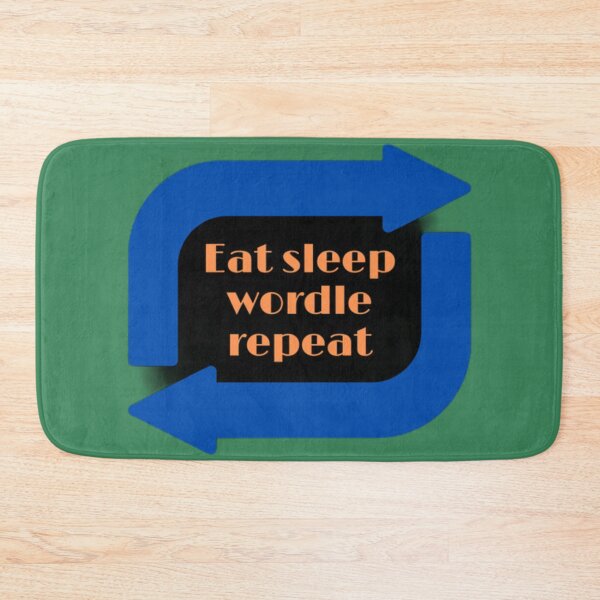 Item preview, Eat sleep wordle repeat designed and sold by NexaMind Studio.