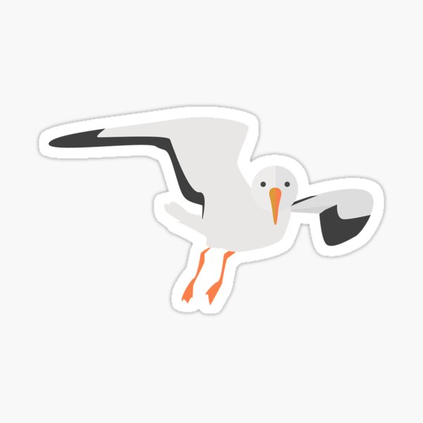 Item preview, Gull Sticker Illustration designed and sold by GalinStickers.