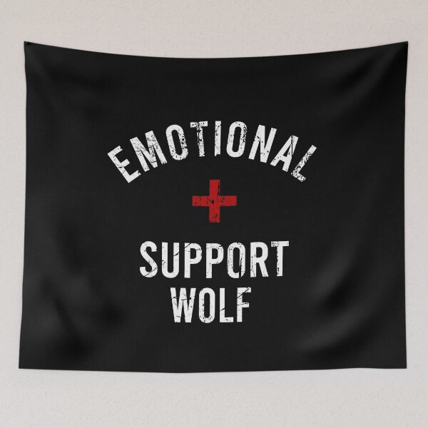 Item preview, Emotional Support Wolf designed and sold by MachioCooran.