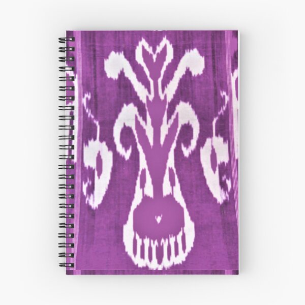 Item preview, Uzbek ikat tulip flower pattern designed and sold by LeFabriqueOuz.