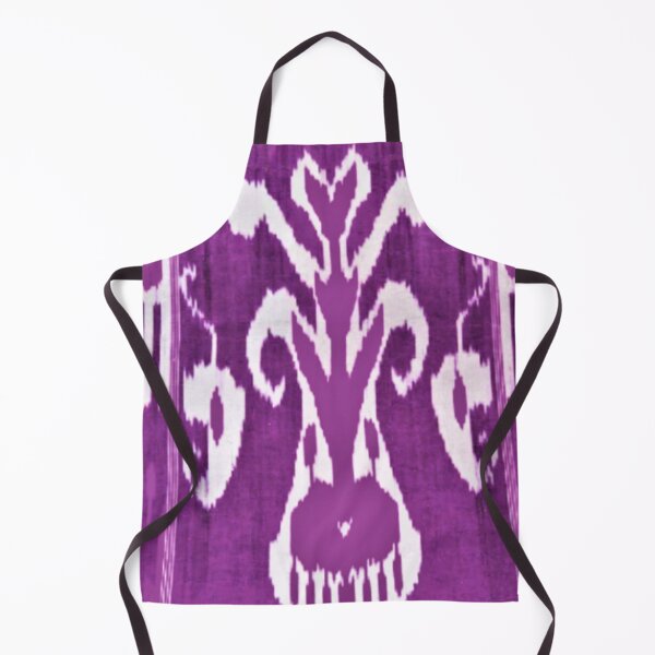 Item preview, Uzbek ikat tulip flower pattern designed and sold by LeFabriqueOuz.