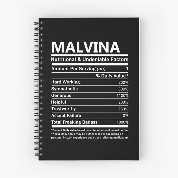 Item preview, Malvina Name T Shirt - Malvina Nutritional And Undeniable Factors Gift Item Tee designed and sold by hautalachante.