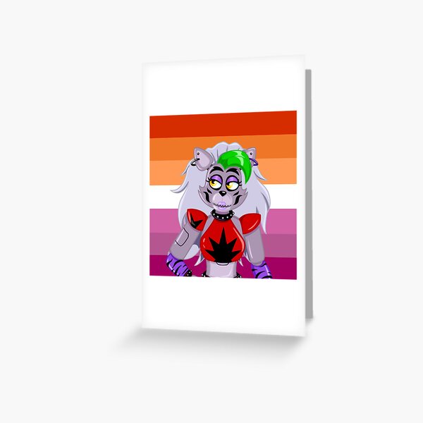 Fnaf Security Breach Glamrock Roxanne Wolf Lesbian Pride Halfbody Greeting Card By Izzyfp 5628