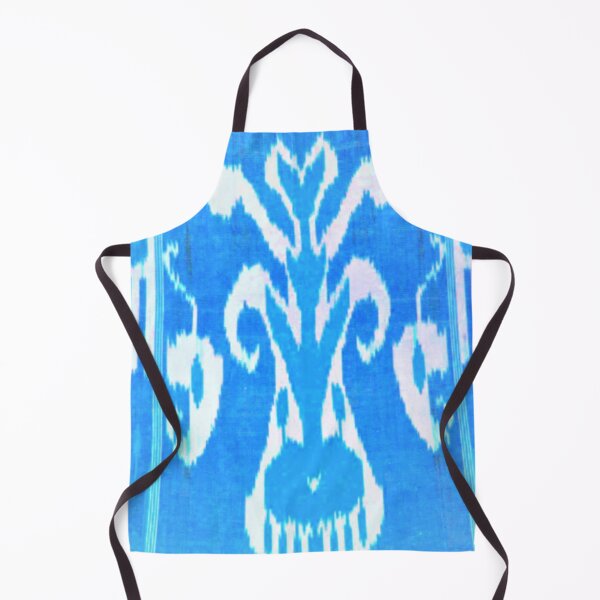 Item preview, Uzbek ikat tulip flower pattern designed and sold by LeFabriqueOuz.