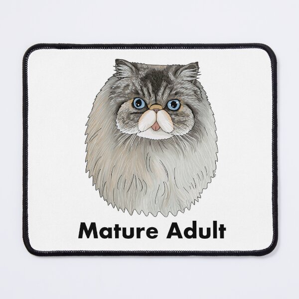 Item preview, Mature Adult Persian Cat - Silly Persian Cat - Persian Cat sticking tongue out designed and sold by EcoElsa.