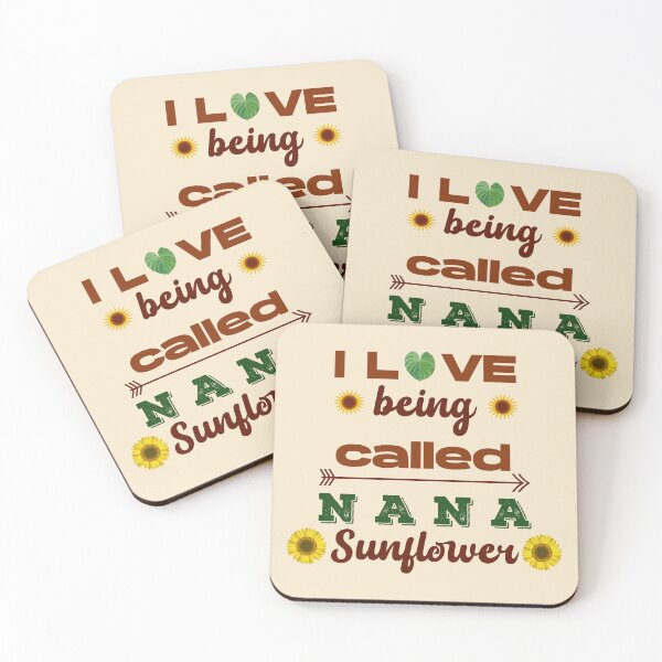 Item preview, I love being called nana sunflower, dark text, funny grandma, sunflower grandma, floral grandma, grandma birthday, first time grandma,  designed and sold by SGS-.