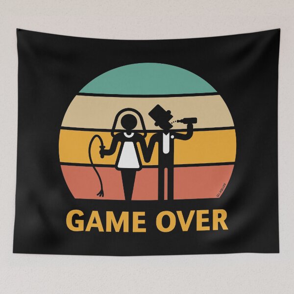 Item preview, Game Over (Bridal Pair / Whip / Beer / Sunset / 5C) designed and sold by Roderix.