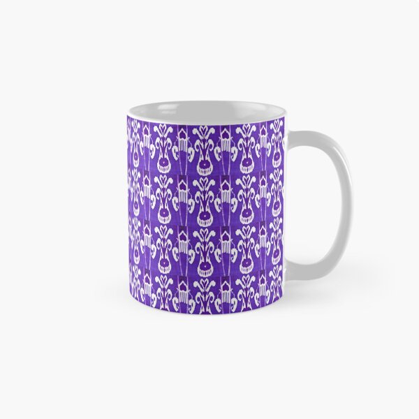 Item preview, Uzbek ikat tulip flower pattern designed and sold by LeFabriqueOuz.