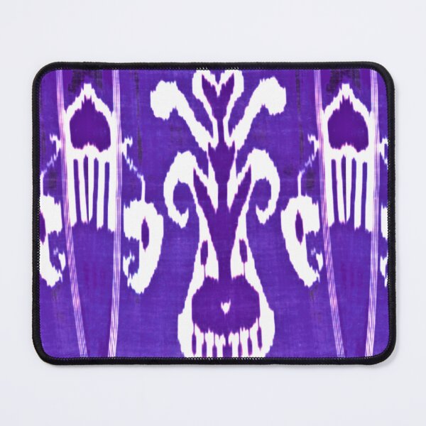 Item preview, Uzbek ikat tulip flower pattern designed and sold by LeFabriqueOuz.