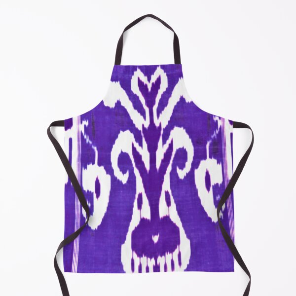 Item preview, Uzbek ikat tulip flower pattern designed and sold by LeFabriqueOuz.