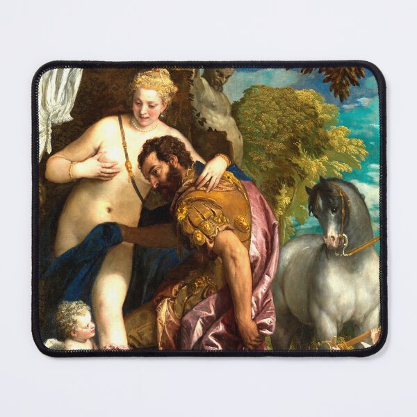 Item preview, Mars and Venus United by Love, Italien art, greek gods, restored painting designed and sold by Lady-Frost.