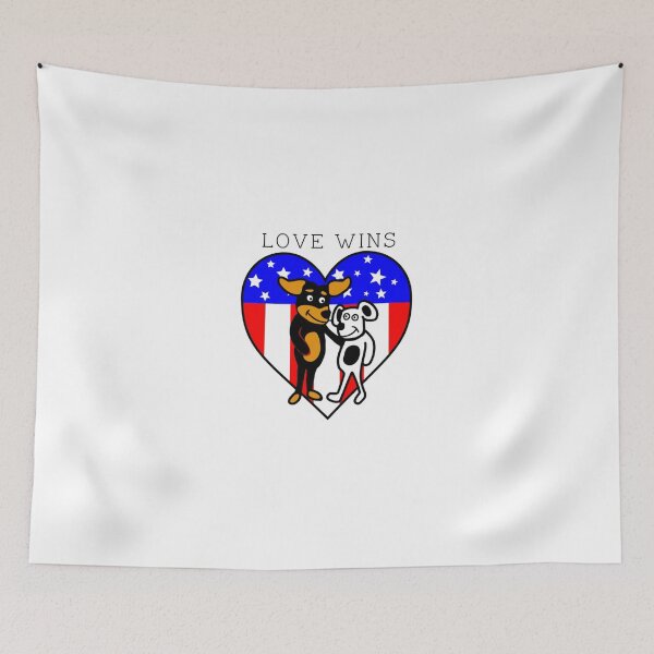 Item preview, Love Wins - Stars and Stripes designed and sold by bessiewilliemae.