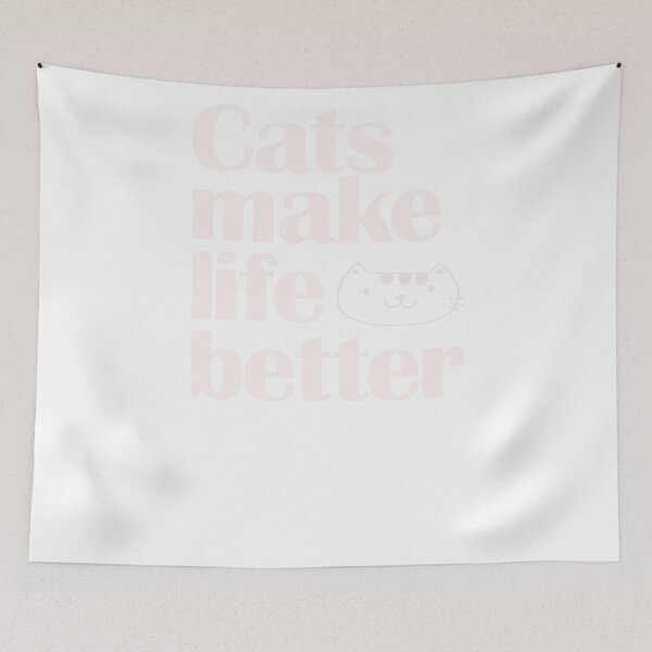 Item preview,  cats make life better designed and sold by justplainwords.