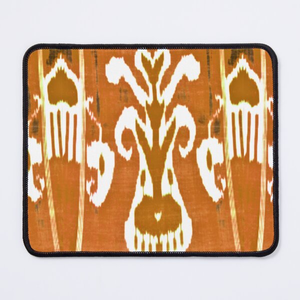 Item preview, Uzbek ikat tulip flower pattern designed and sold by LeFabriqueOuz.