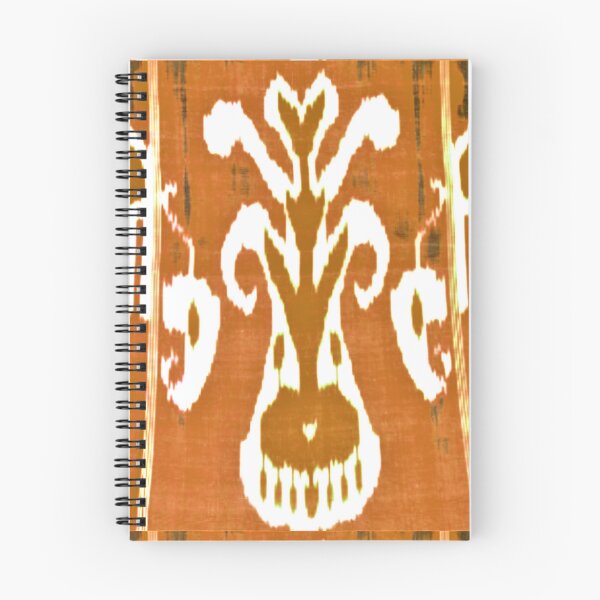 Item preview, Uzbek ikat tulip flower pattern designed and sold by LeFabriqueOuz.