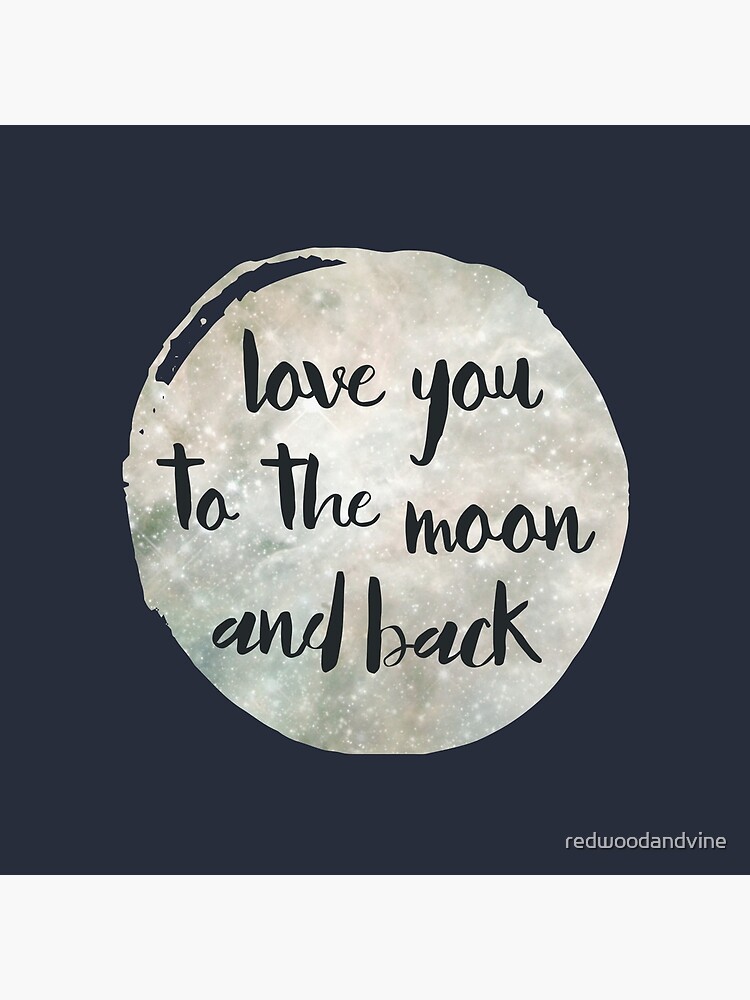 Love You to the Moon and Back Throw Pillow for Sale by redwoodandvine