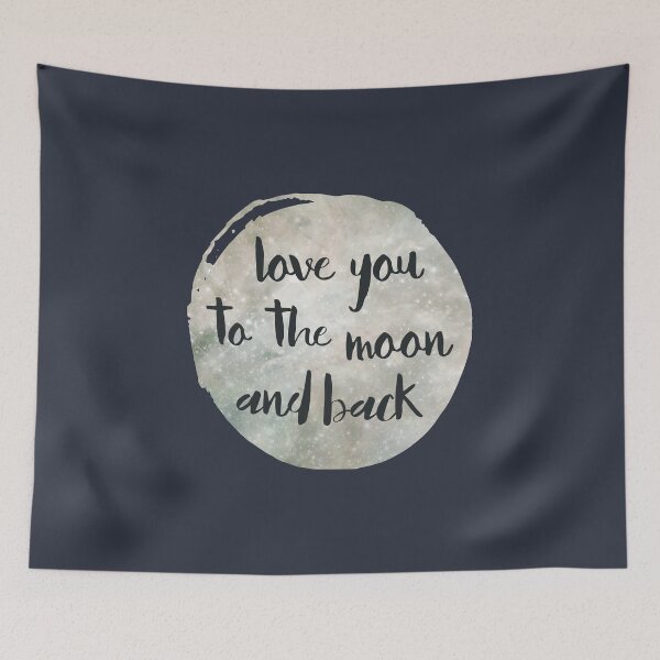 Item preview, Love You to the Moon and Back designed and sold by redwoodandvine.