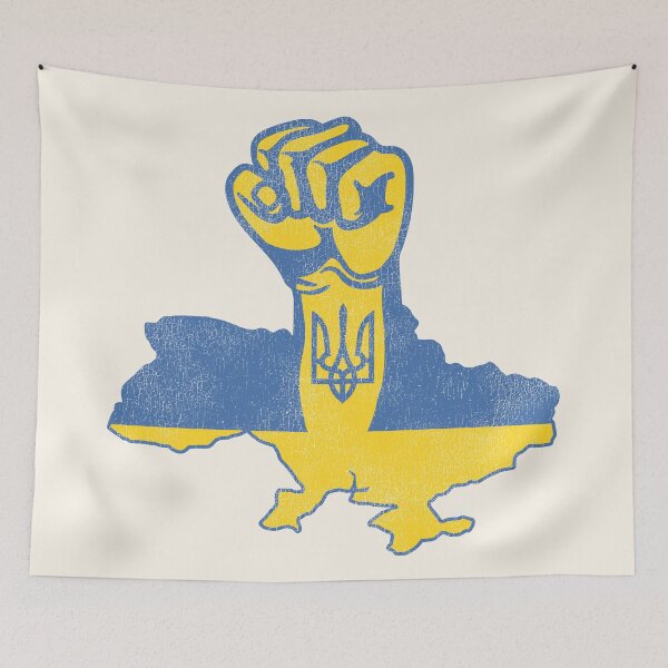 Item preview, Distressed Style Ukraine Strong Raised Fist designed and sold by acquiesce13.
