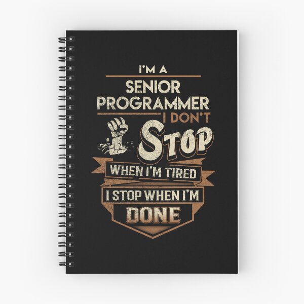 Item preview, Senior Programmer T Shirt - I Stop When Done Job Gift Item Tee designed and sold by natalinedk.