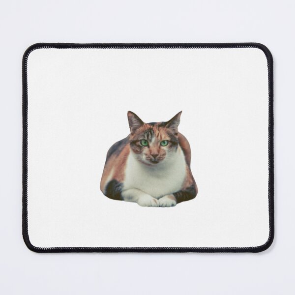 Item preview, WHITE BROWN AND BLACK CAT, WITH GREEN EYES. designed and sold by giantstep.
