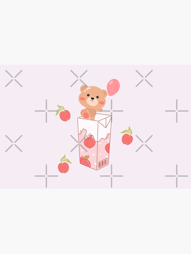 Cute peach blossom teddy bear Laptop Sleeve