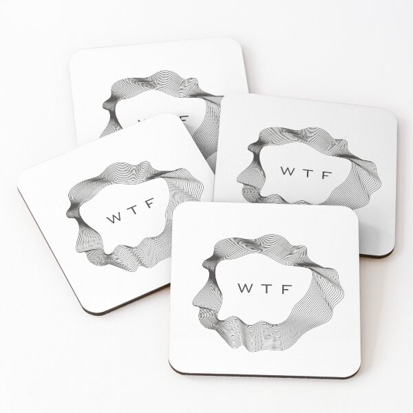 Item preview, WTF letters in abstract frame designed and sold by ProfiTrollka.