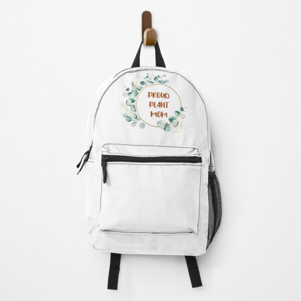 Item preview, Proud plant mom aesthetic brown typography with spring green leaves detail designed and sold by Deegital18.