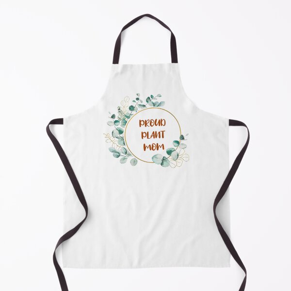 Item preview, Proud plant mom aesthetic brown typography with spring green leaves detail designed and sold by Deegital18.