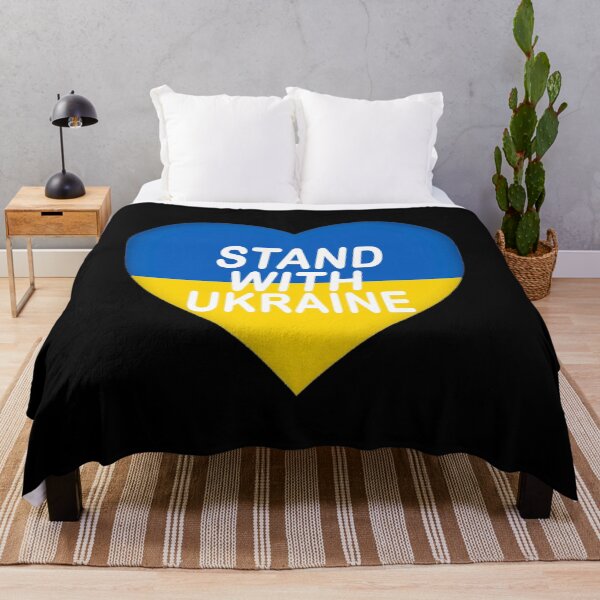 Item preview, Stand with Ukraine Decal, Ukraine Flag, Vinyl Decal designed and sold by SHOPNICHKA.