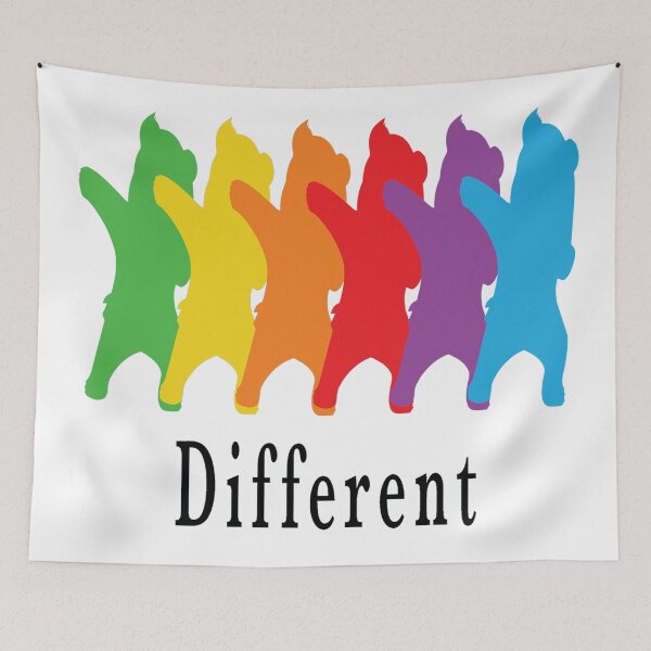 Item preview, Dare to be Different - Diversity is Stronger Than Prejudice - Gay Pride designed and sold by MauveMoves.