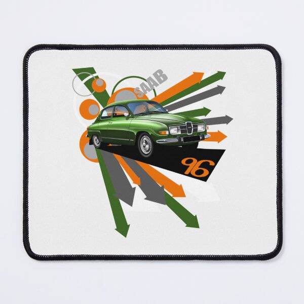 Item preview, Saab 96  'Explosion' illustration| Perfect Gift designed and sold by ednacyna.