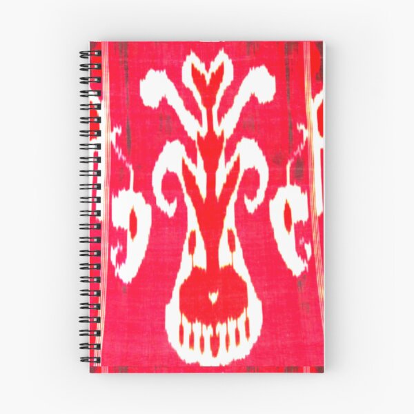 Item preview, Uzbek ikat tulip flower pattern designed and sold by LeFabriqueOuz.