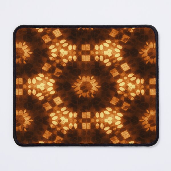 Item preview, Rusty Rust Kaleidoscope Flowers Psychedelia Psychedelic Pattern Print Rust Orange Brown Tan Gold designed and sold by Shayna Westfall.