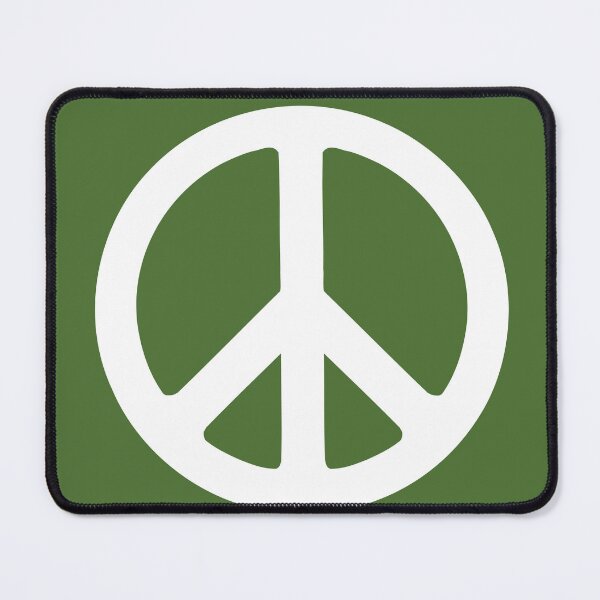 Item preview, green and white peace symbol  designed and sold by DemonicGloom.