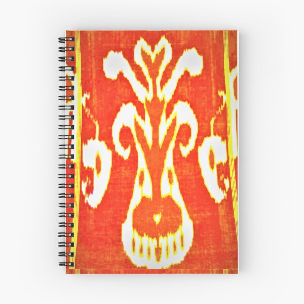 Item preview, Uzbek ikat tulip flower pattern designed and sold by LeFabriqueOuz.