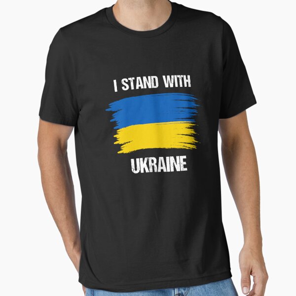Item preview, I Stand with Ukraine - Ukrainian Flag designed and sold by Crafted Ink Vibrance.