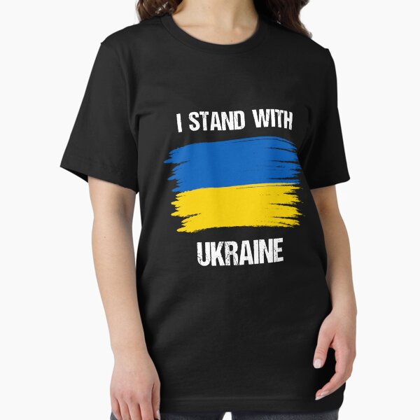 Item preview, I Stand with Ukraine - Ukrainian Flag designed and sold by Crafted Ink Vibrance.