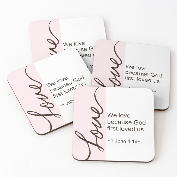 Item preview, 1John 4:19 (pink) designed and sold by lovedella.