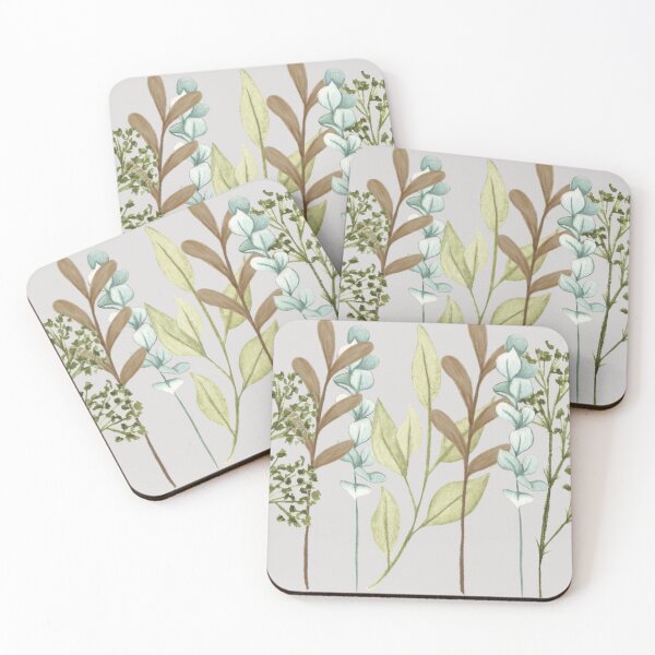 Item preview,  Soft leaves pattern designed and sold by Levated.