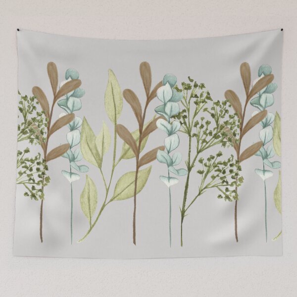 Item preview,  Soft leaves pattern designed and sold by Levated.
