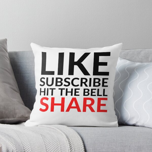 Item preview, LIKE SUBSCRIBE HIT THE BELL SHARE designed and sold by RobbiesMusic.