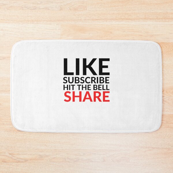 Item preview, LIKE SUBSCRIBE HIT THE BELL SHARE designed and sold by RobbiesMusic.